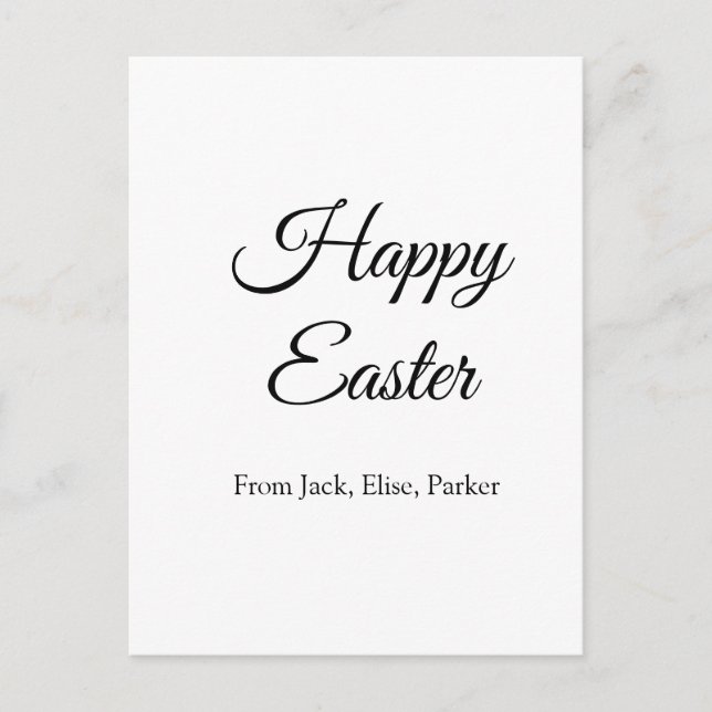 Cartão Postal Celebração de páscoa adicionar felz pascoa de foto (Frente)