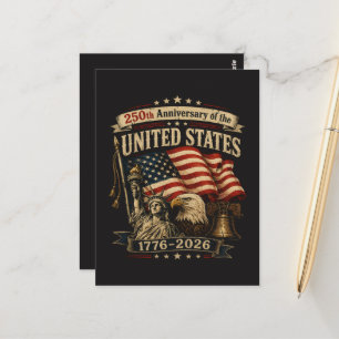 Cartão Postal Celebração do 250º Aniversário dos Estados Unidos