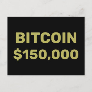 Cartão Postal Celebração do Bitcoin 150000