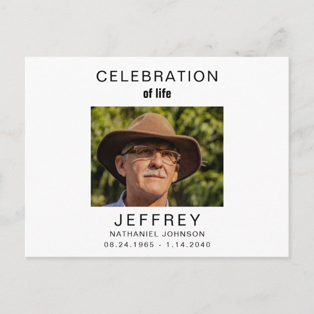 Cartão Postal Celebração do Cartão-postal Life Photo (Frente)