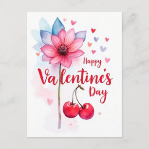 Cartão Postal Celebração do dia de os namorados do Amor