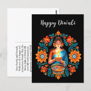 Cartão Postal Celebração do Diwali
