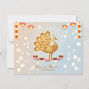 Cartão Postal Celebração festiva diwali