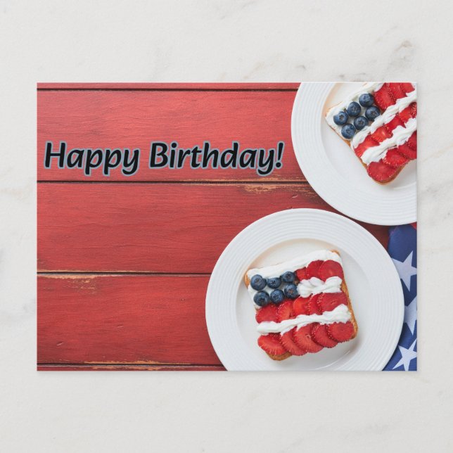 Cartão Postal Celebração Patriótica (Frente)