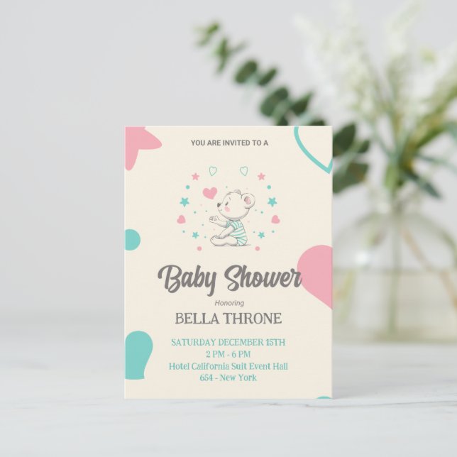 Cartão Postal Celebrando a chegada do seu pequeno milagre! (Em pé/Frente)