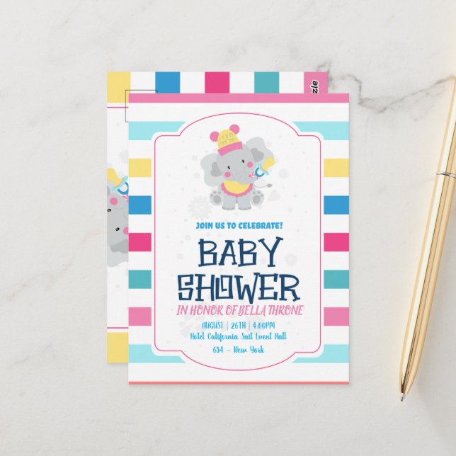 Cartão Postal Celebrando a chegada do seu pequeno milagre! (Frente/Verso In Situ)