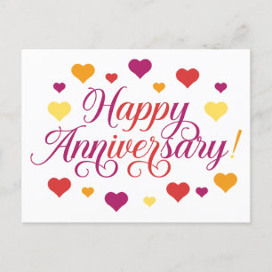 Cartão Postal Celebrando o Amor: Feliz Aniversário