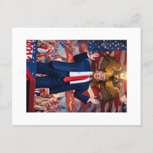 Cartão Postal Celebrando o dia do presidente com uma reviravolta
