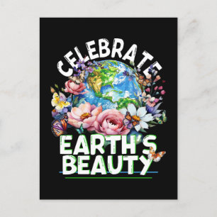 Cartão Postal Celebrar a Beleza da Terra, Dia da Terra da Nature