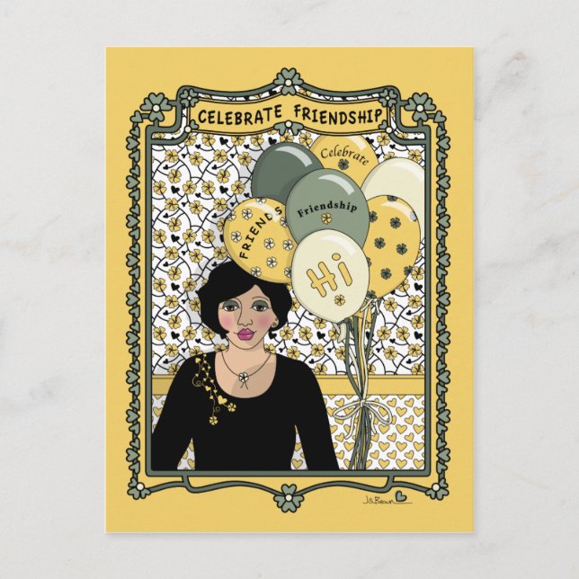 Cartão Postal Celebrar Amizade_C_ Postcard (Frente)