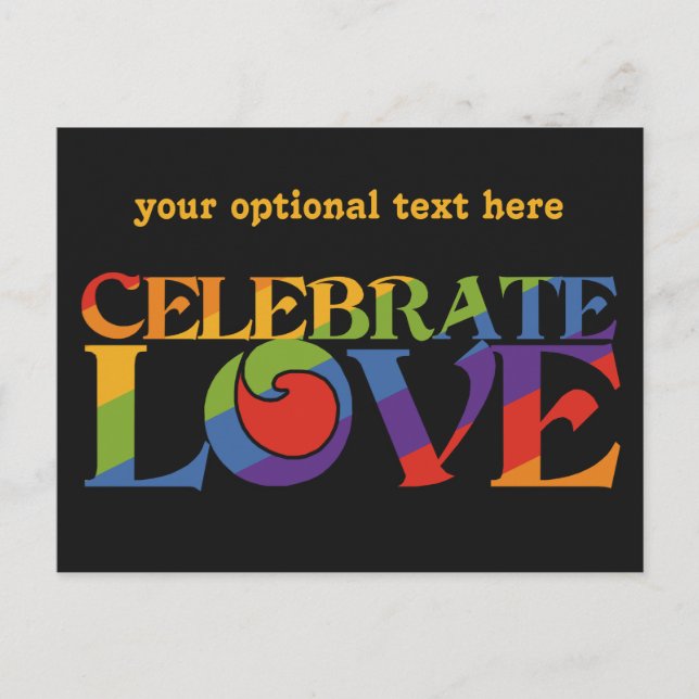 Cartão Postal Celebrar Cartão-postal personalizado Love (Frente)