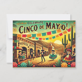 Cartão Postal Celebrar Cinco de Mayo