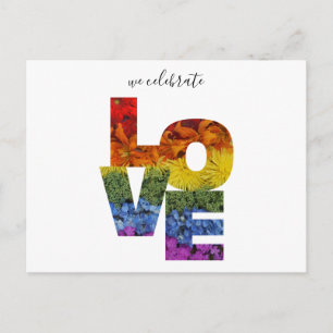 Cartão Postal Celebrar Flores de Amor