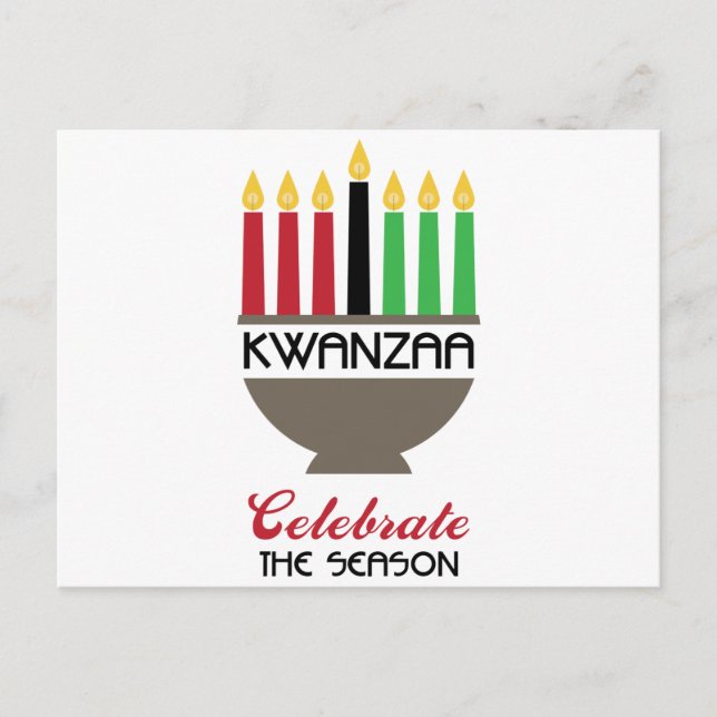 Cartão Postal Celebrar Kwanzaa (Frente)