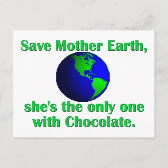 Cartão Postal Celebrar o Dia da Terra (Frente)