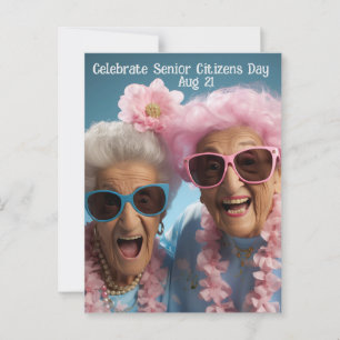 Cartão Postal Celebrar o Dia dos Cidadãos Mais velho