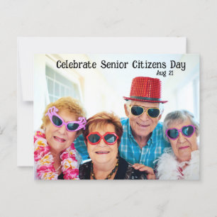 Cartão Postal Celebrar o Dia dos Cidadãos Mais velho