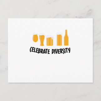 Cartão Postal Celebrar os presentes do beer Diversity Funny Drin