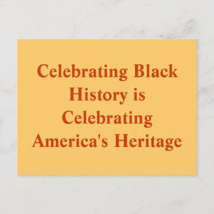 Cartão Postal Celebrating Black History