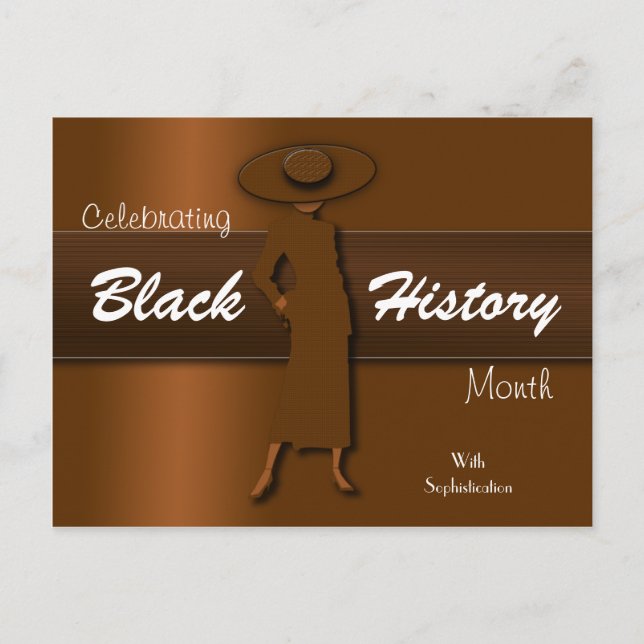 Cartão Postal Celebrating Black History Month (Post Card) (Frente)