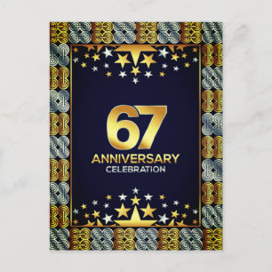 Cartão Postal Celebre 67 Anos: Aniversário do Vovô e da Vovó