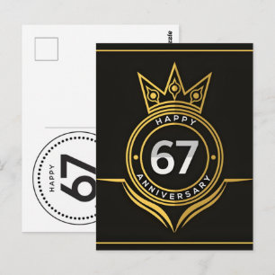 Cartão Postal Celebre 67 Anos: Aniversário do Vovô Vovó 2026