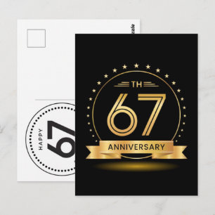 Cartão Postal Celebre 67 Anos: Aniversário do Vovô Vovó 2026