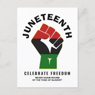 Cartão Postal Celebre a Liberdade JUNETEENTH
