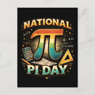 Cartão Postal Celebre o Pi