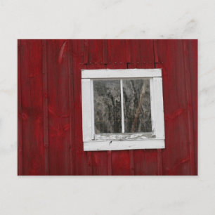 Cartão Postal celeiro vermelho