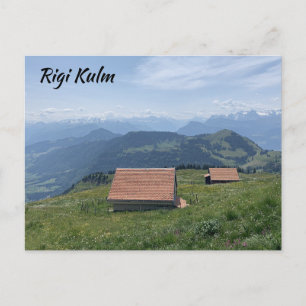 Cartão Postal Celeiros em Rigi Kulm Suíça