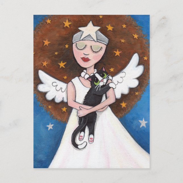 Cartão Postal Celeste e seu Cartão-postal Cat (Frente)