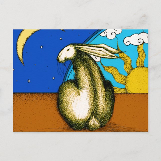 CARTÃO POSTAL CELESTIAL BUNNY (Frente)