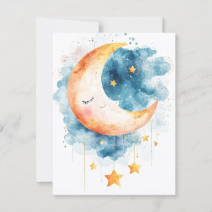 Cartão Postal Celestial Dreams Watercolor