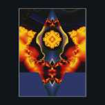 Cartão Postal Celestial flower<br><div class="desc">Cosmic flower.</div>