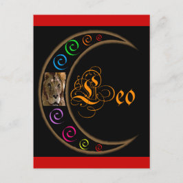 Cartão Postal Celestrial Moon Leo