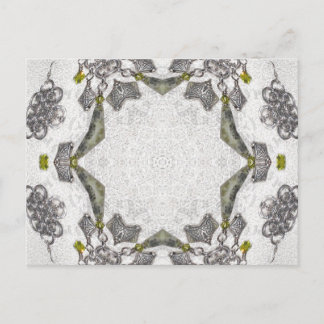 Cartão Postal Celtic Chainlink Kaleidoscope Mandala