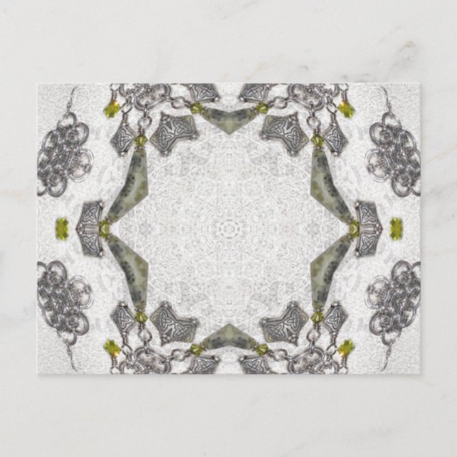 Cartão Postal Celtic Chainlink Kaleidoscope Mandala (Frente)
