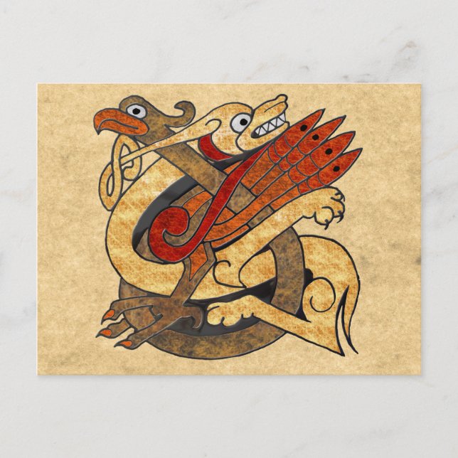 Cartão Postal Celtic Creatures (Frente)
