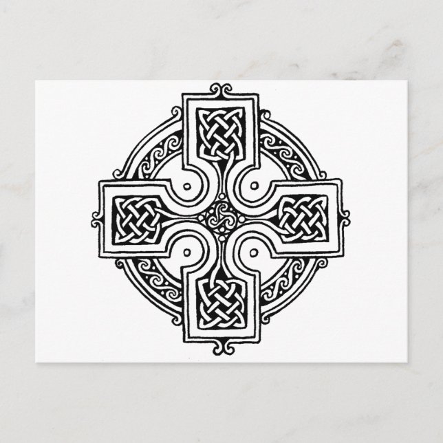 Cartão Postal Celtic cross pattern (Frente)