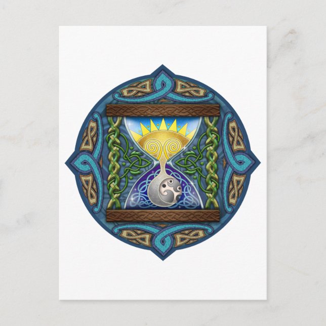 Cartão Postal Celtic Hourglass (Frente)