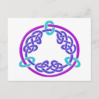 Cartão Postal Celtic Knot 7 Purple