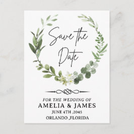 Cartão Postal Celtic Knot Arrow Wedding Save the Date Postcard