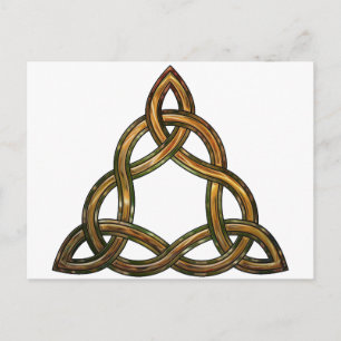 Cartão Postal celtic triquetra