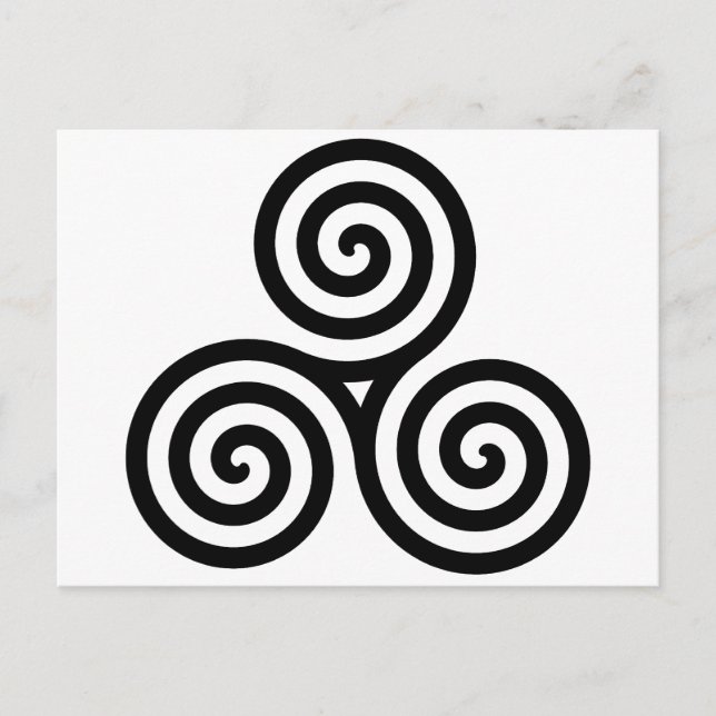 Cartão Postal Celtic Triquetra Knot II (Frente)