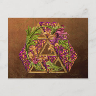 Cartão Postal Celtic Triskels Ornamental