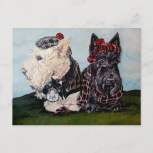 Cartão Postal Céltica Scottish Terriers