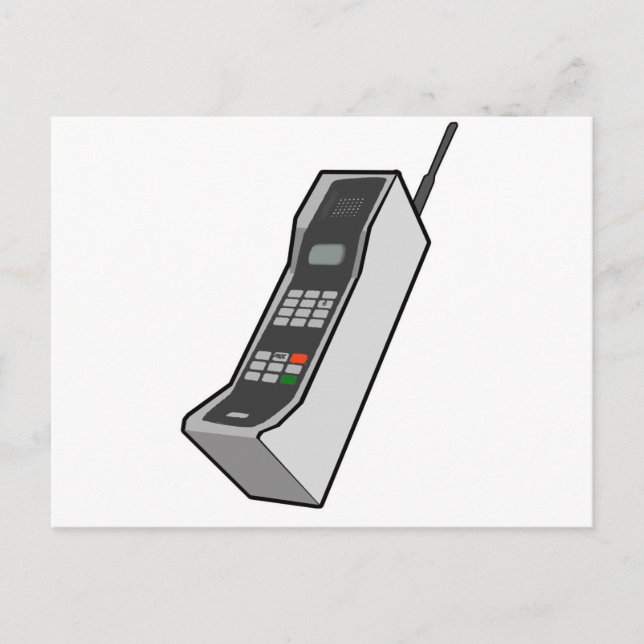 Cartão Postal Celular dos anos 80 (Frente)