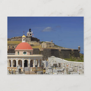 Cartão Postal Cemitério costeiro de Porto Rico