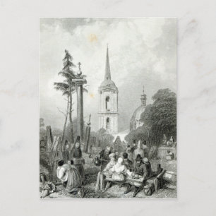 Cartão Postal Cemitério da Igreja Smolensko